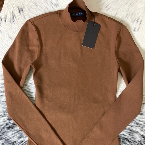 ZEYNEP ARCAY SIDE-SLIT MINI DRESS, NUDE SZ IT/36 US/0 - Picture 2 of 15